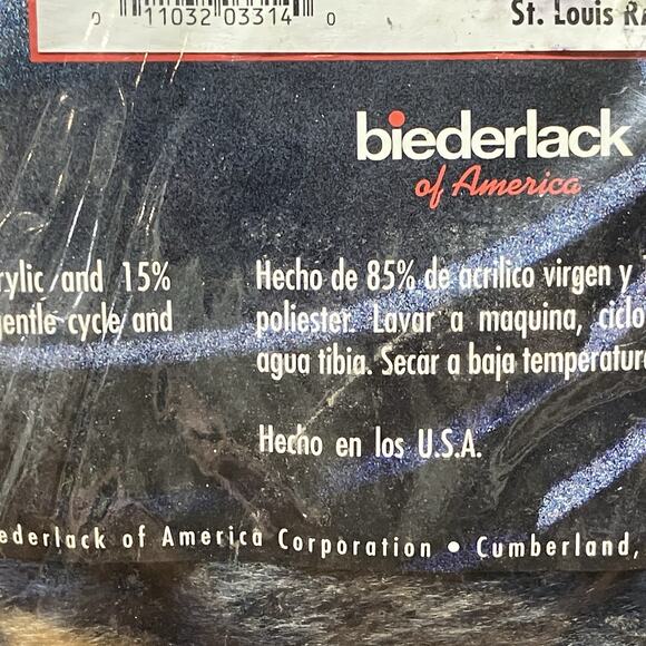 Biederlack NFL St. Louis L.A. Rams Vintage Deadstock Stadium Blanket 60” x 80” - Picture 3 of 8
